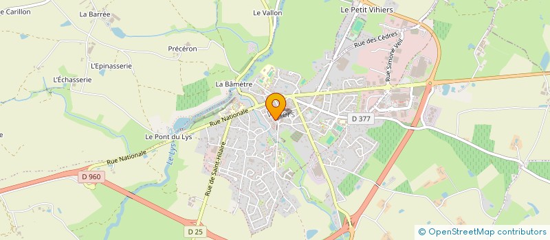 localisation de l'entreprise SCI EIFFEL à LYS-HAUT-LAYON
