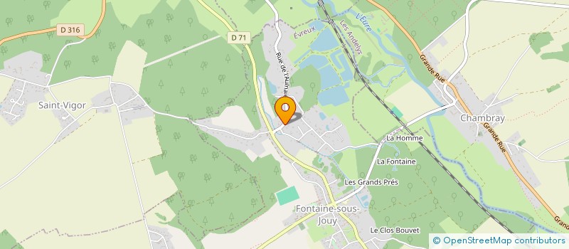 localisation de l'entreprise SCI EIGER  FONTAINE-SOUS-JOUY