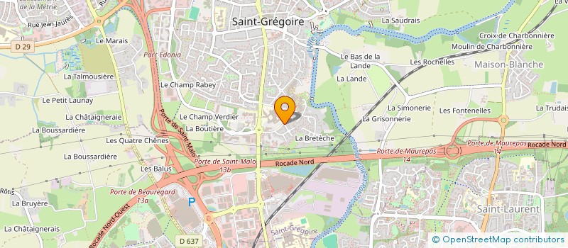 localisation de l'entreprise SCI EILAN  SAINT-GREGOIRE