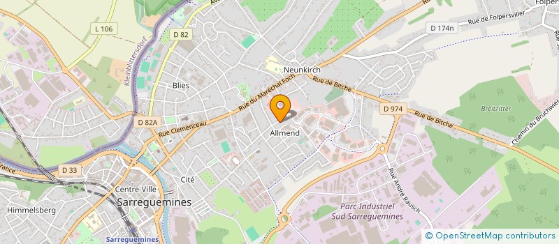 localisation de l'entreprise SCI EIP à SARREGUEMINES