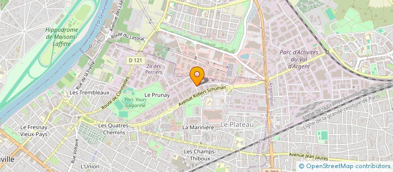 localisation de l'entreprise SCI EIROS  SARTROUVILLE