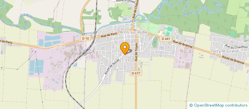 localisation de l'entreprise SCI EISG  ARCIS-SUR-AUBE