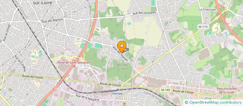 localisation de l'entreprise SCI EIVISSA à SAINT-SEBASTIEN-SUR-LOIRE