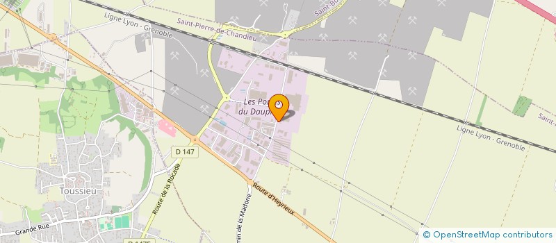 localisation de l'entreprise SCI EIVY  SAINT-PIERRE-DE-CHANDIEU