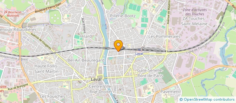 localisation de l'entreprise SCI EJ IMMO à LAVAL