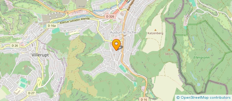 localisation de l'entreprise SCI EJA  AUDUN-LE-TICHE