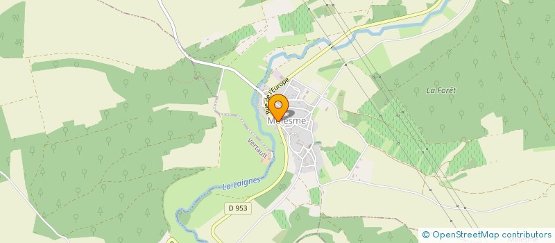 localisation de l'entreprise SCI EJCORDONNIER  MOLESME