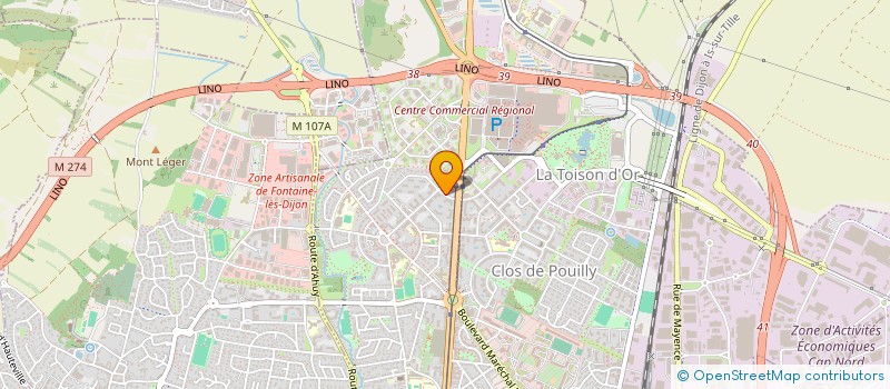 localisation de l'entreprise SCI EJL à DIJON