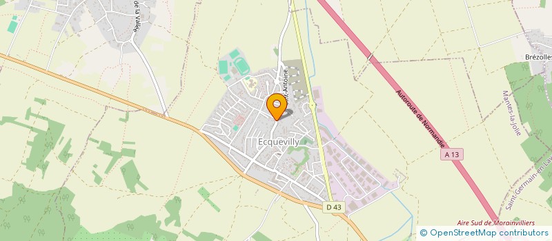 localisation de l'entreprise SCI EJL SAINT ANTOINE  ECQUEVILLY