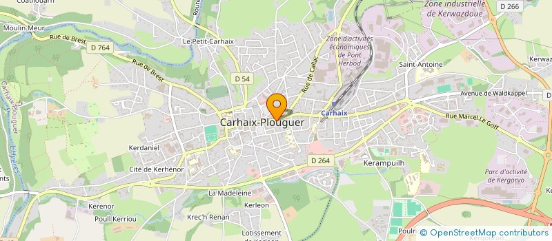 localisation de l'entreprise SCI EJM  CARHAIX-PLOUGUER