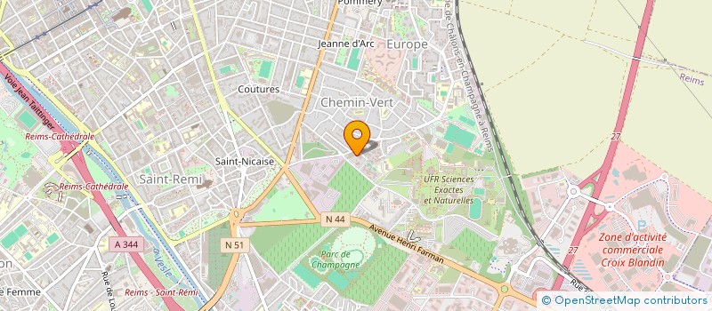 localisation de l'entreprise SCI EJM  REIMS