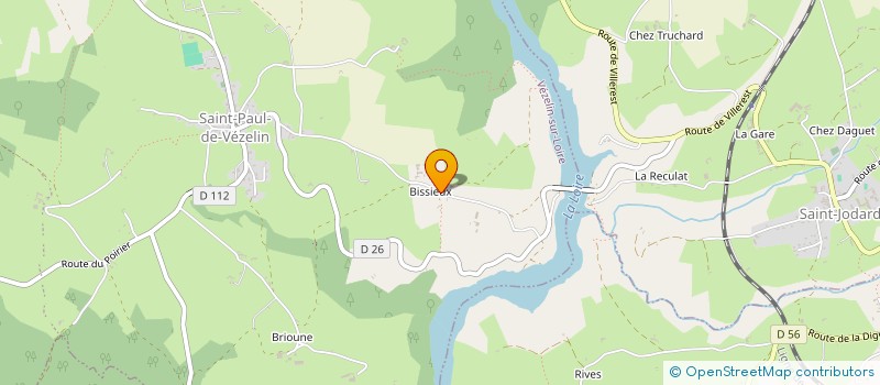 localisation de l'entreprise SCI EJR  VEZELIN-SUR-LOIRE