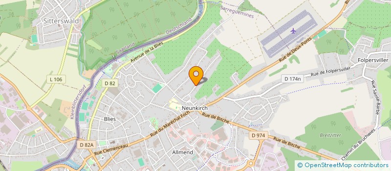 localisation de l'entreprise SCI EJS à SARREGUEMINES