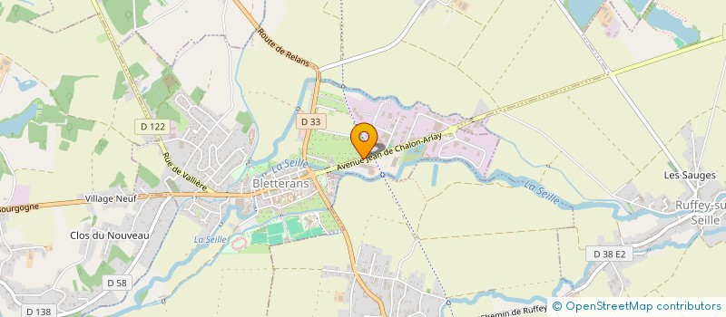 localisation de l'entreprise SCI EK 07  BLETTERANS