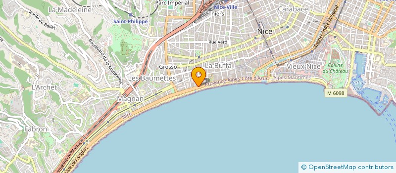localisation de l'entreprise SCI EK001 à NICE