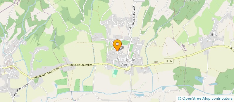 localisation de l'entreprise SCI EK2A 2018  VILLETTE-DE-VIENNE
