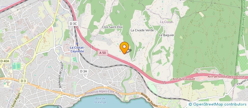 localisation de l'entreprise SCI EKAF  LA CIOTAT