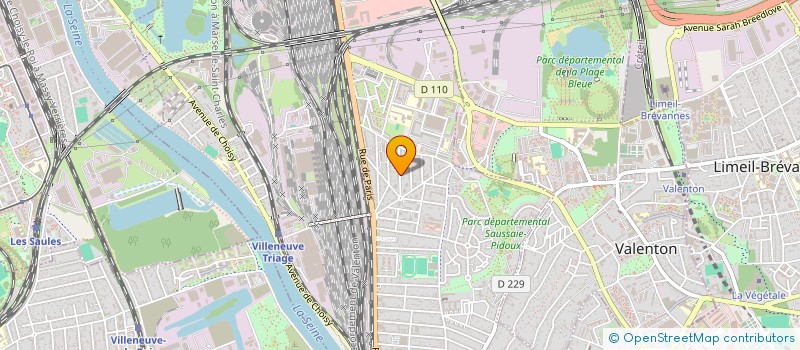 localisation de l'entreprise SCI EKAT  VILLENEUVE ST GEORGES