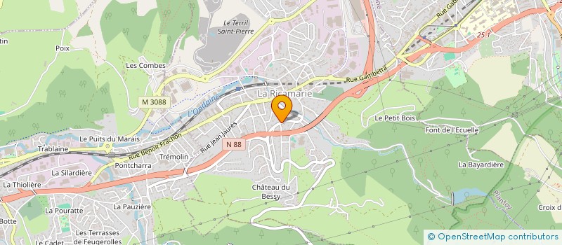 localisation de l'entreprise SCI EKICI  LA RICAMARIE