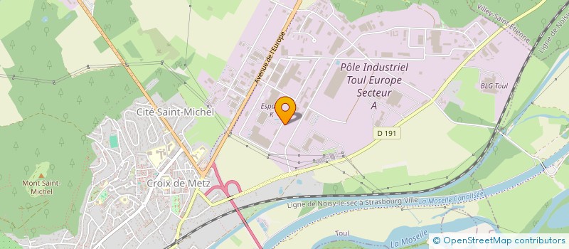 localisation de l'entreprise SCI EKINCI  TOUL