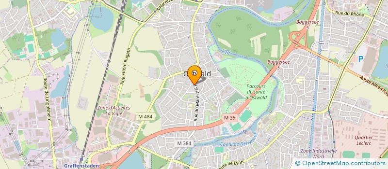 localisation de l'entreprise SCI EKINOST  OSTWALD