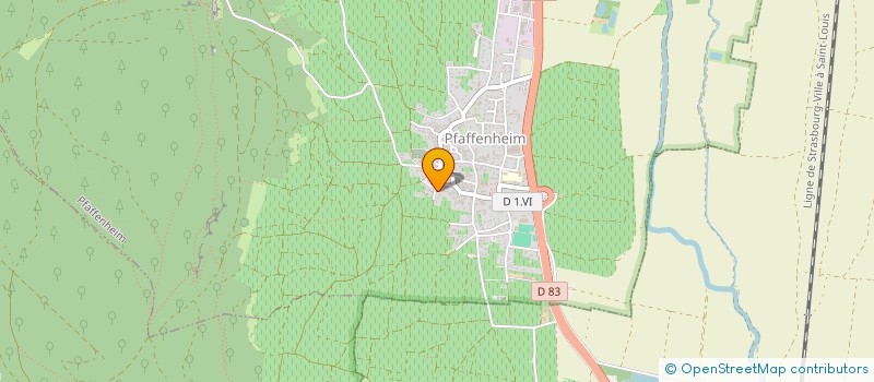 localisation de l'entreprise SCI EKINOX  PFAFFENHEIM