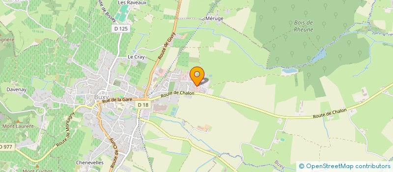 localisation de l'entreprise SCI EKL  BUXY