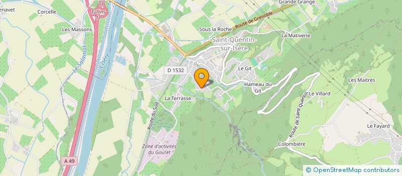 localisation de l'entreprise SCI EKOPARC  SAINT-QUENTIN-SUR-ISERE