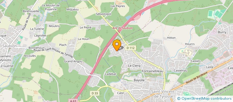 localisation de l'entreprise SCI EKY à SAINT-VINCENT-DE-TYROSSE
