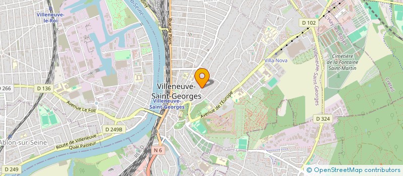 localisation de l'entreprise SCI EL BENNA  VILLENEUVE-SAINT-GEORGES