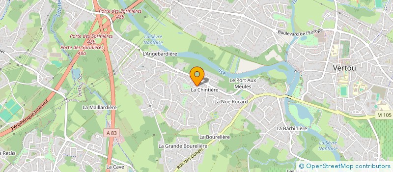 localisation de l'entreprise SCI EL BUREAU  VERTOU