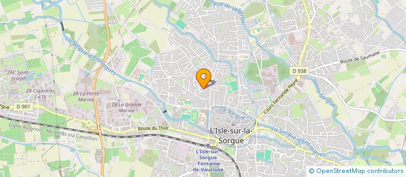 localisation de l'entreprise SCI EL CEVE  SAUMANE-DE-VAUCLUSE