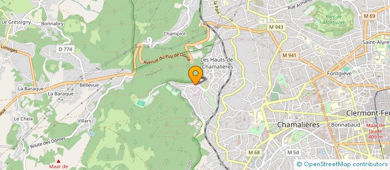 localisation de l'entreprise SCI EL CUCO  CHAMALIERES