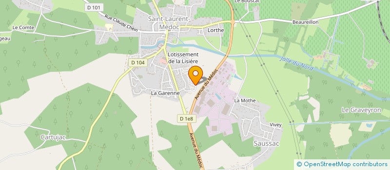 localisation de l'entreprise SCI EL GHLIMI  SAINT-LAURENT-MEDOC