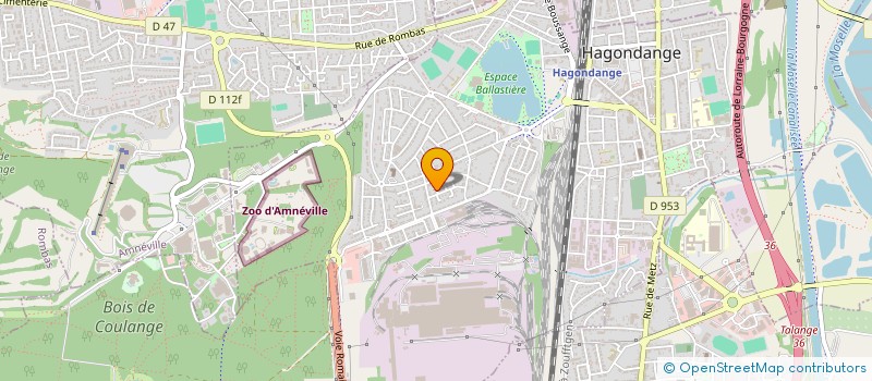 localisation de l'entreprise SCI EL KM7 à HAGONDANGE