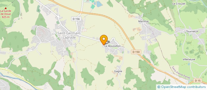 localisation de l'entreprise SCI EL LOBO  SAINT-GERMAIN-LAPRADE