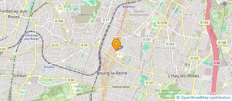 localisation de l'entreprise SCI EL MANSOURI à BOURG-LA-REINE