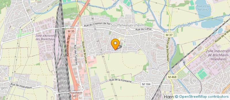 localisation de l'entreprise SCI EL MASSOUSSI  SOUFFELWEYERSHEIM