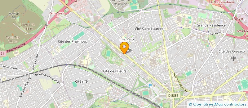 localisation de l'entreprise SCI EL'NITALIA 1  LENS