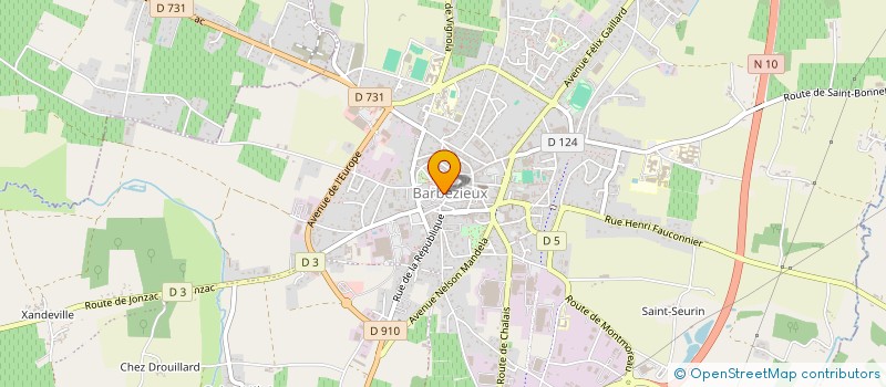 localisation de l'entreprise SCI EL OUAKIL  BARBEZIEUX-SAINT-HILAIRE