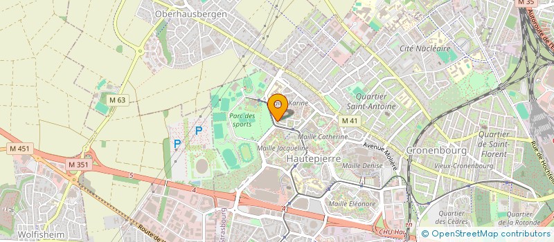 localisation de l'entreprise SCI EL OUED SOUF  STRASBOURG