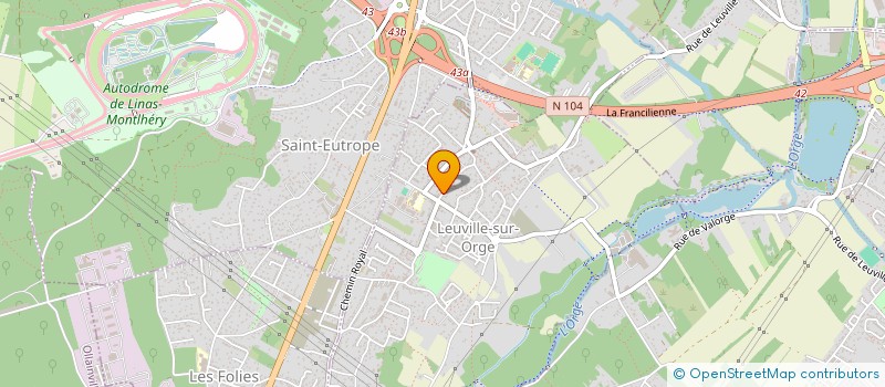 localisation de l'entreprise SCI EL REFUGIO DEL ALMA  LEUVILLE-SUR-ORGE