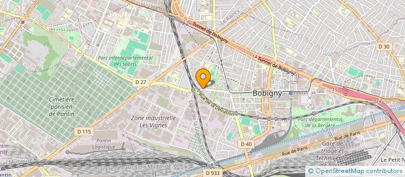 localisation de l'entreprise SCI EL SAFIR  BOBIGNY