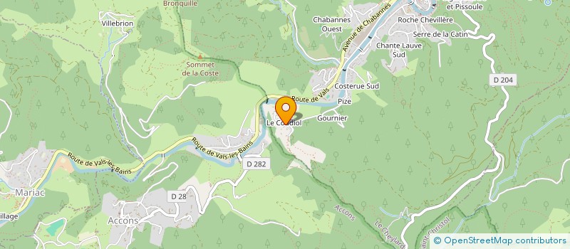 localisation de l'entreprise SCI EL SOL  LE CHEYLARD