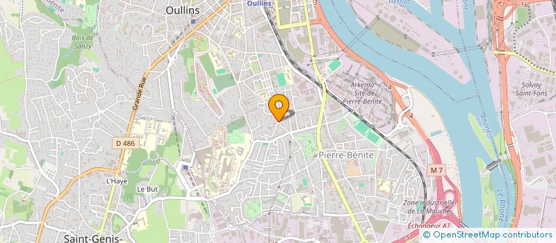 localisation de l'entreprise SCI EL2M  OULLINS-PIERRE-BENITE