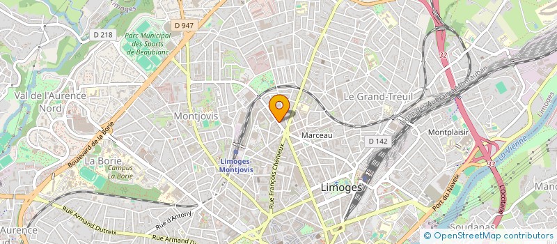 localisation de l'entreprise SCI ELA à LIMOGES