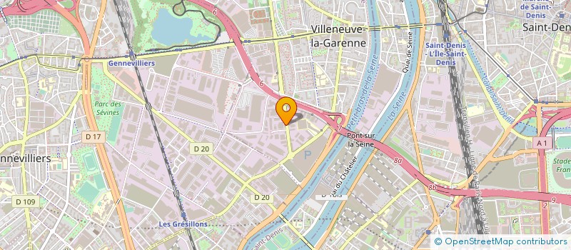 localisation de l'entreprise SCI ELAA  VILLENEUVE-LA-GARENNE