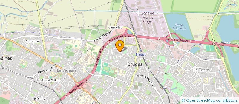 localisation de l'entreprise SCI ELACOLORES  BRUGES