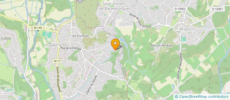 localisation de l'entreprise SCI ELACSIM  PRADES-LE-LEZ