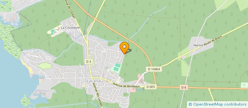 localisation de l'entreprise SCI ELAFI  LACANAU